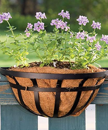 Frillybutts 2 PCS Coconut Liners for Planters Half Round 10"" Half Circle Coco Fiber Replacement Liners for Wall Hanging Baskets - Image 5